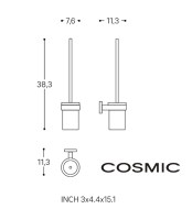 MEDIDAS ESCOBILLERO PARED START COSMIC